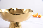 Monlight Footed Bowl - Gold